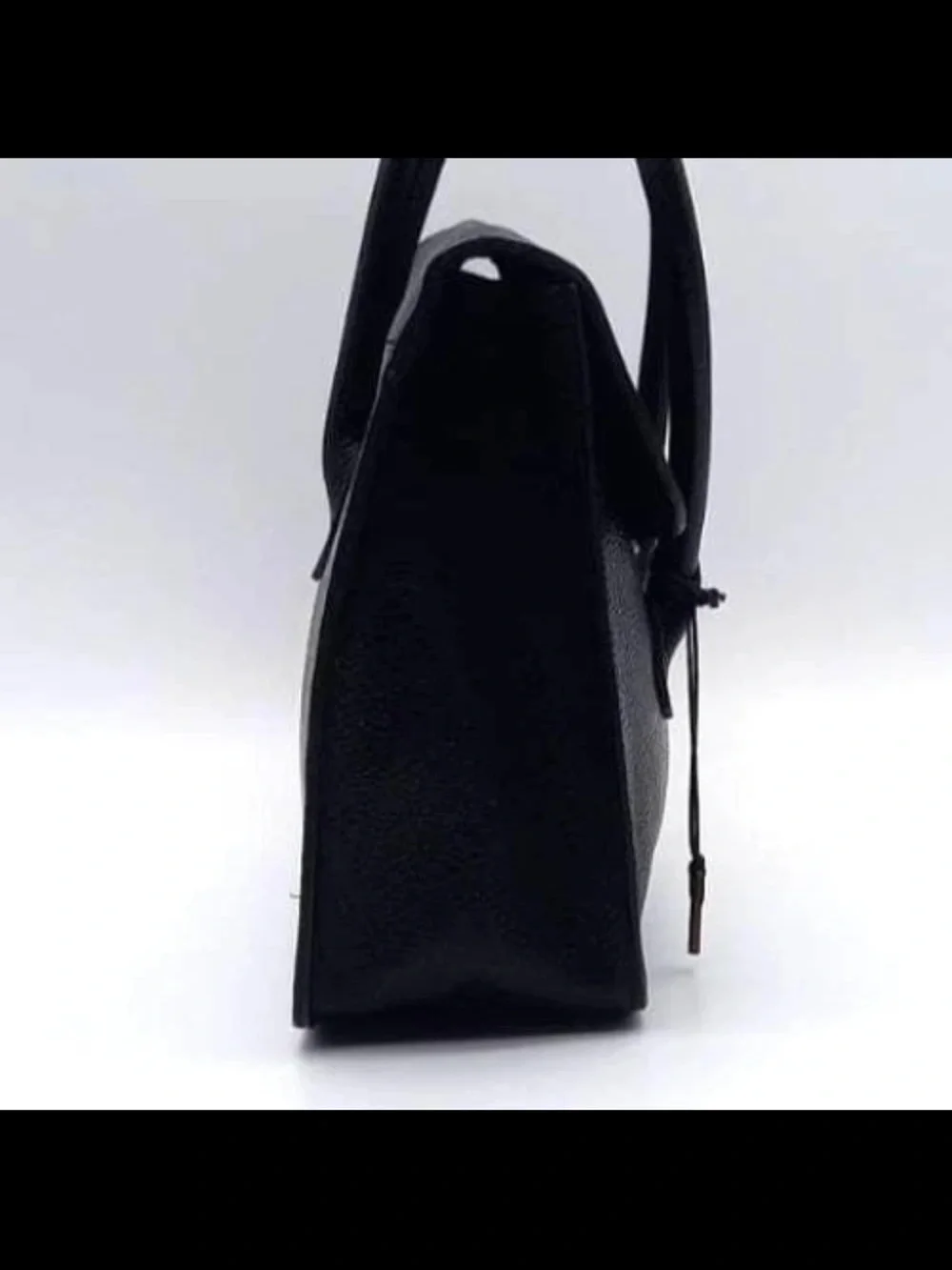 Mulberry Black Leather Satchel with Gold Hardware